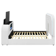 Shelyn - Bed With LED, TV Cabinet, Fireplace & Bluetooth - R&R Furniture Gallery (Fountain Valley, CA)
