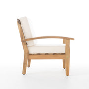 Outdoor Club Chair With Cushion And Acacia Wood Frame - Teak - R&R Furniture Gallery (Fountain Valley, CA)