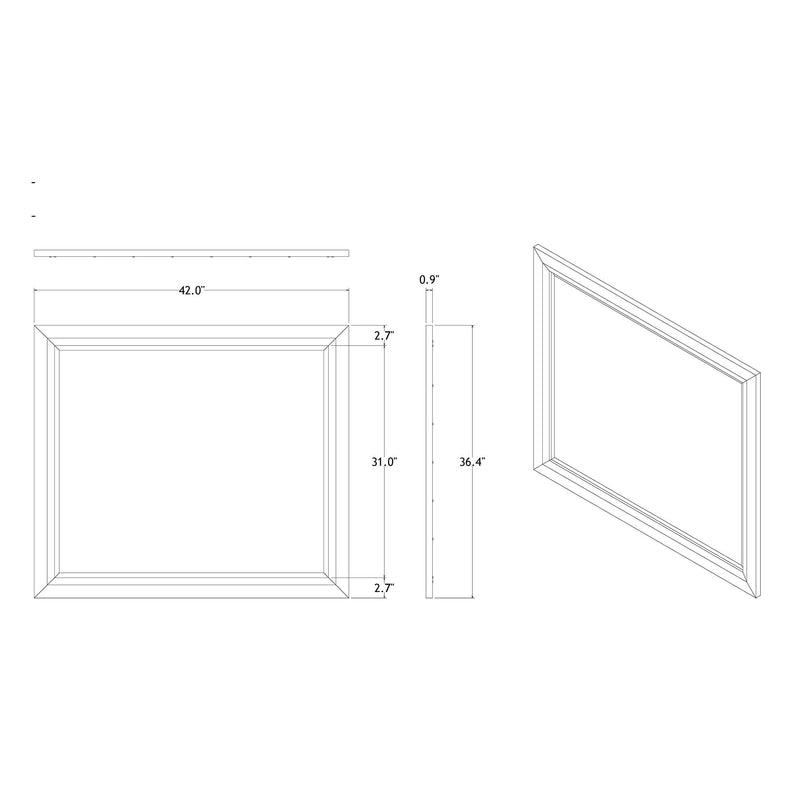 Chloe - Mirror - Gemstone Silver - R&R Furniture Gallery (Fountain Valley, CA)