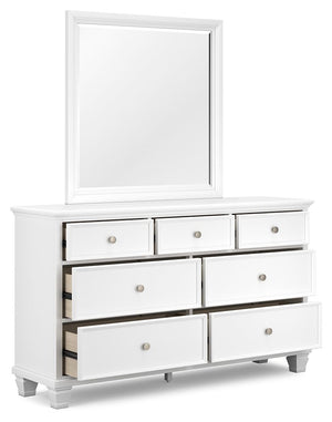Fortman - Dresser And Mirror - White - R&R Furniture Gallery (Fountain Valley, CA)