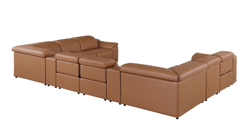 9762 - 10-Piece U-Shaped Sectional Sofa With 4 Power Recliners