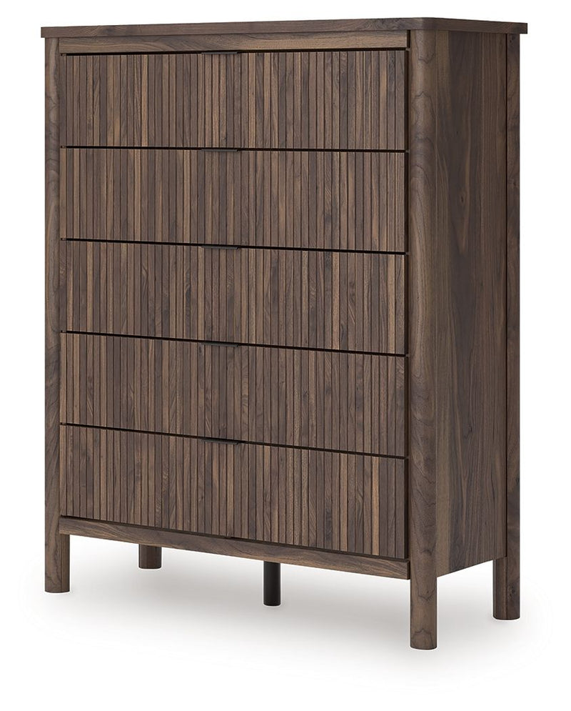 Pamytta - Five Drawer Wide Chest - Brown - R&R Furniture Gallery (Fountain Valley, CA)