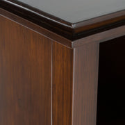 Simpli-Home Artisan Cube Storage Organizer with four open compartments for versatile home organization.