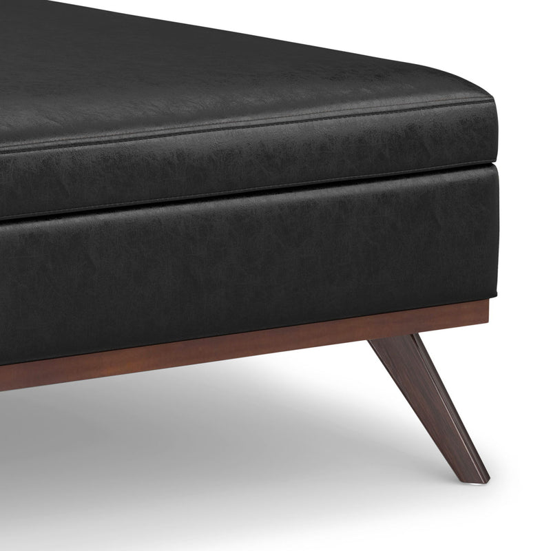 Owen - Multifunctional Square Coffee Table Storage Ottoman - R&R Furniture Gallery (Fountain Valley, CA)