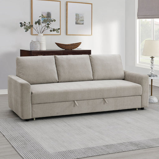 Leira - Sofa With Sleeper - Beige Linen - R&R Furniture Gallery (Fountain Valley, CA)