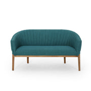 Mid Century Modern Loveseat With Channel Stitched Backrest - R&R Furniture Gallery (Fountain Valley, CA)