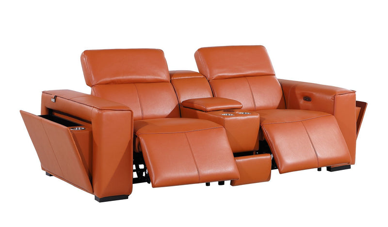 1224 - 7-Piece Modular Power Reclining Sofa, Loveseat & Chair Set In With 6 Power Recliners & Power Headrests