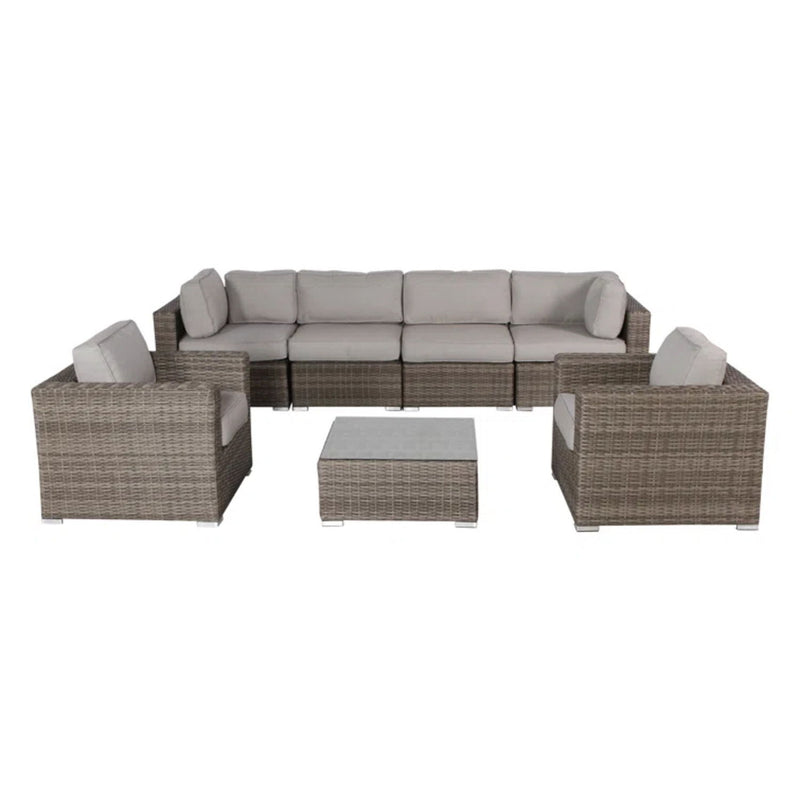 Stylish Entertainment Sectional Set, Outdoor Living - R&R Furniture Gallery (Fountain Valley, CA)