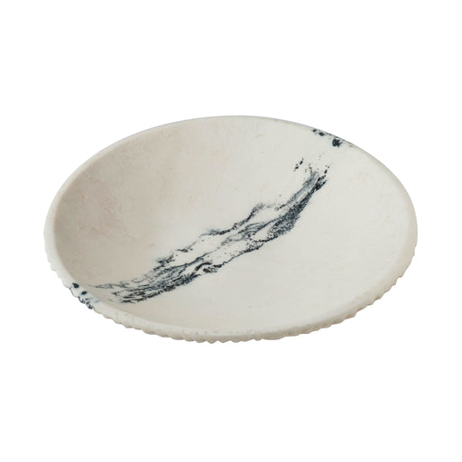 Ikani - Resin Serving Plate - Black / White - R&R Furniture Gallery (Fountain Valley, CA)
