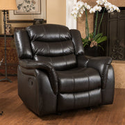 Classic Design Recliner, Upholstery Recliner, Glider Recliner - Black Berry - R&R Furniture Gallery (Fountain Valley, CA)
