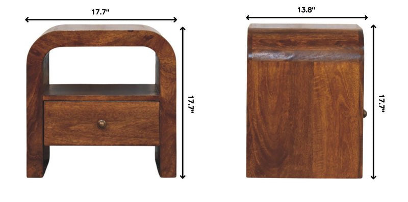 Darcy - Nightstand With Drawer And Open Shelf - Brown - R&R Furniture Gallery (Fountain Valley, CA)