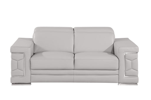 296 - Genuine Leather Loveseat - R&R Furniture Gallery (Fountain Valley, CA)