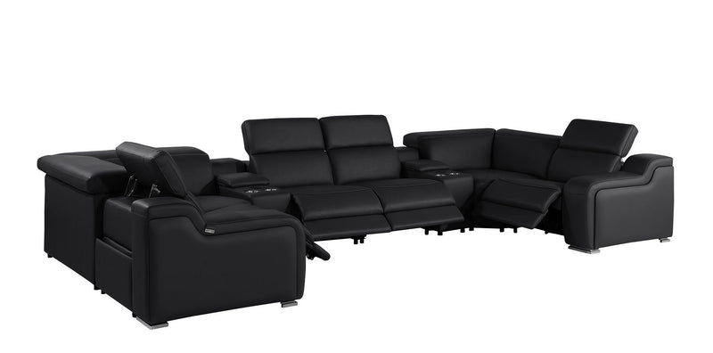 1116 - 8-Piece U-Shaped Sectional Sofa In With 4 Power Recliners & Power Headrests
