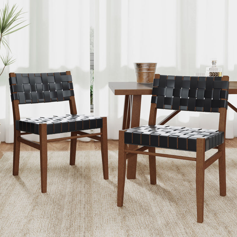 Modern Noble House dining side chair with wooden legs and upholstered seat, showcasing contemporary design.