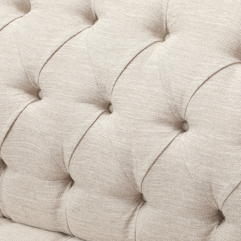 Comfy 3 Seat Sofa With Wooden Legs, For Living Room And Study - R&R Furniture Gallery (Fountain Valley, CA)