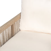 Modern Outdoor Woven Lounge Chair With Solid Wood Frame - Teak - R&R Furniture Gallery (Fountain Valley, CA)