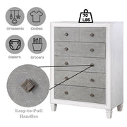 Katia - Chest - Rustic Gray & Weathered White - R&R Furniture Gallery (Fountain Valley, CA)