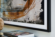 Clefting - Wall Art - Black / Caramel / Tan - R&R Furniture Gallery (Fountain Valley, CA)