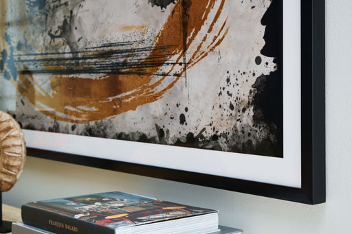 Clefting - Wall Art - Black / Caramel / Tan - R&R Furniture Gallery (Fountain Valley, CA)