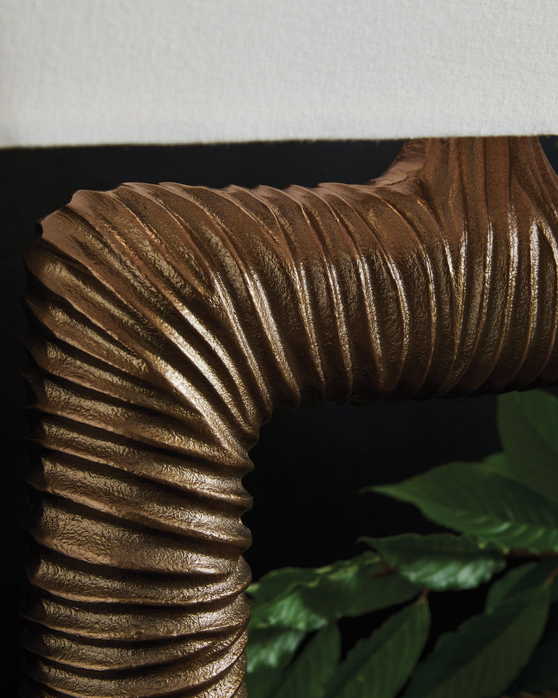 Garronby - Metal Table Lamp - Antique Brass Finish - R&R Furniture Gallery (Fountain Valley, CA)