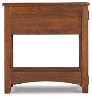 Breegin - Chair Side End Table - 1 Drawer - Brown - R&R Furniture Gallery (Fountain Valley, CA)