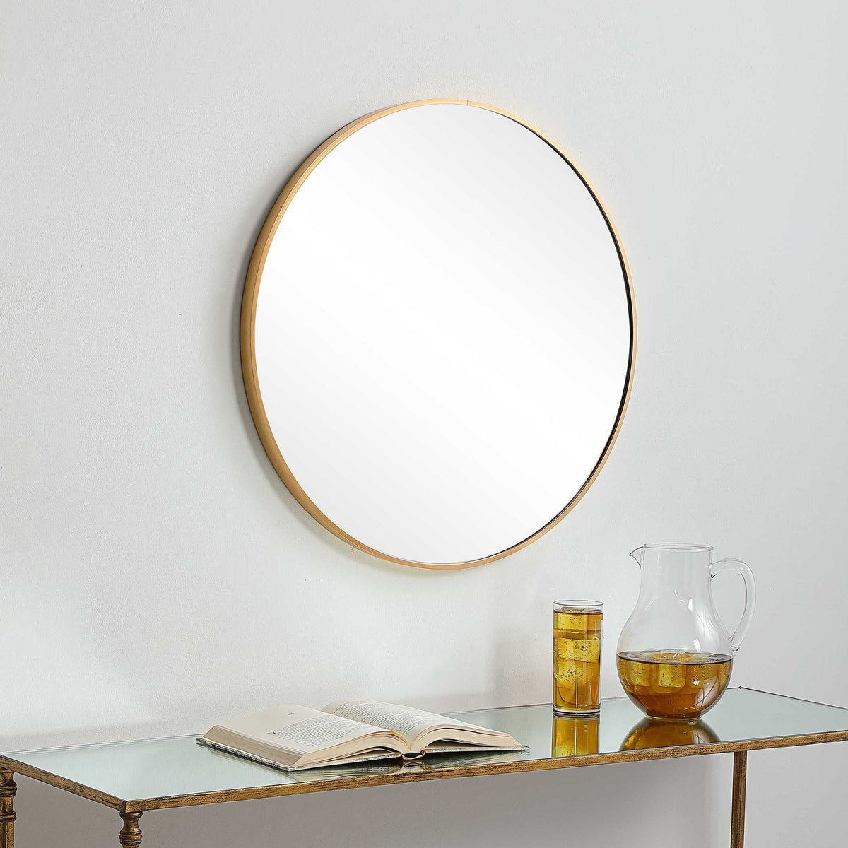 Plain Mirror - Brushed Gold