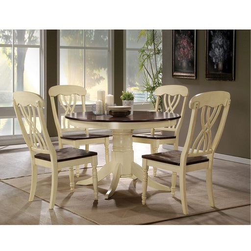 Dylan - Side Chair (Set of 2) - Buttermilk & Oak - R&R Furniture Gallery (Fountain Valley, CA)