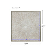 Uttermost Mesmerize abstract canvas art featuring pearl silver tones, with swirling and textured artistic design.
