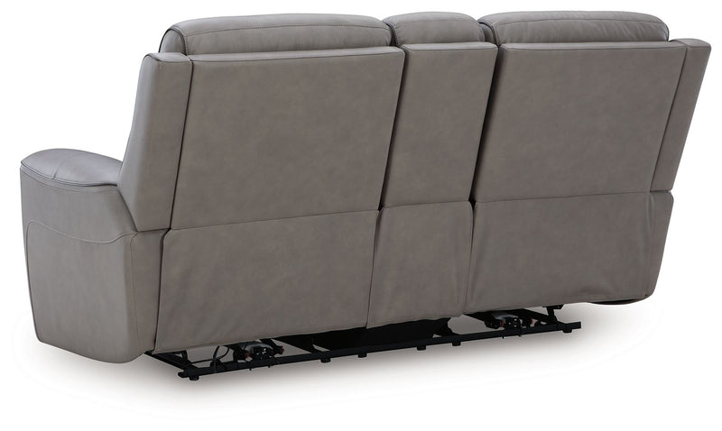 5Z-Comfort - Relaxation - Power Reclining Loveseat with Console / Adj Headrest - R&R Furniture Gallery (Fountain Valley, CA)