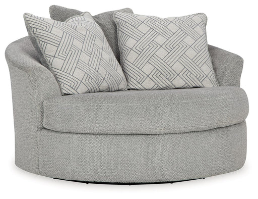 Casselbury - Oversized Swivel Accent Chair - Cement - R&R Furniture Gallery (Fountain Valley, CA)