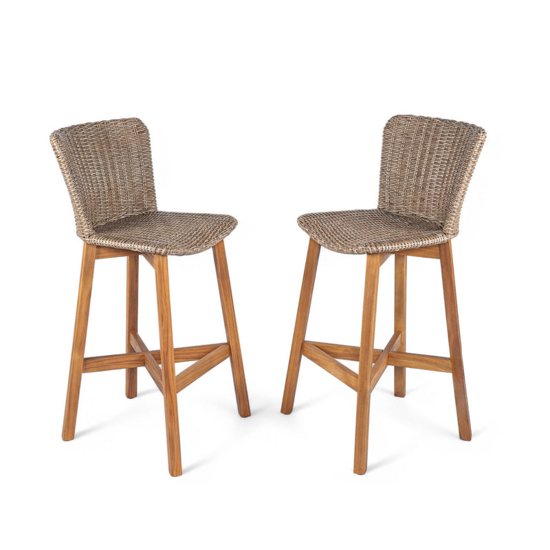 Lymington - Outdoor Bar Stool (Set of 2) - R&R Furniture Gallery (Fountain Valley, CA)