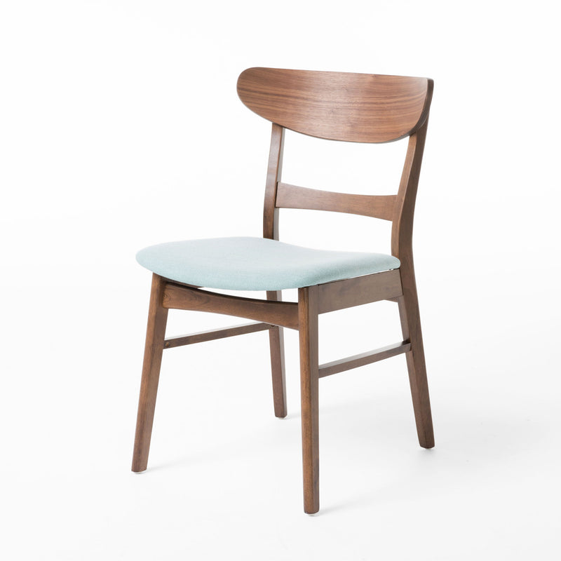 Mid Century Dining Chairs With Cushioned Seats And Wood Frame (Set of 2) - R&R Furniture Gallery (Fountain Valley, CA)