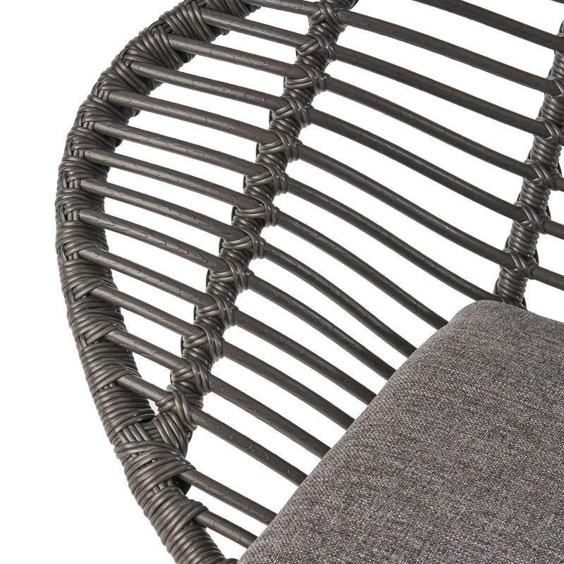 Cordella - Outdoor Woven Wicker Chairs With Cushions, (Set of 2) - R&R Furniture Gallery (Fountain Valley, CA)