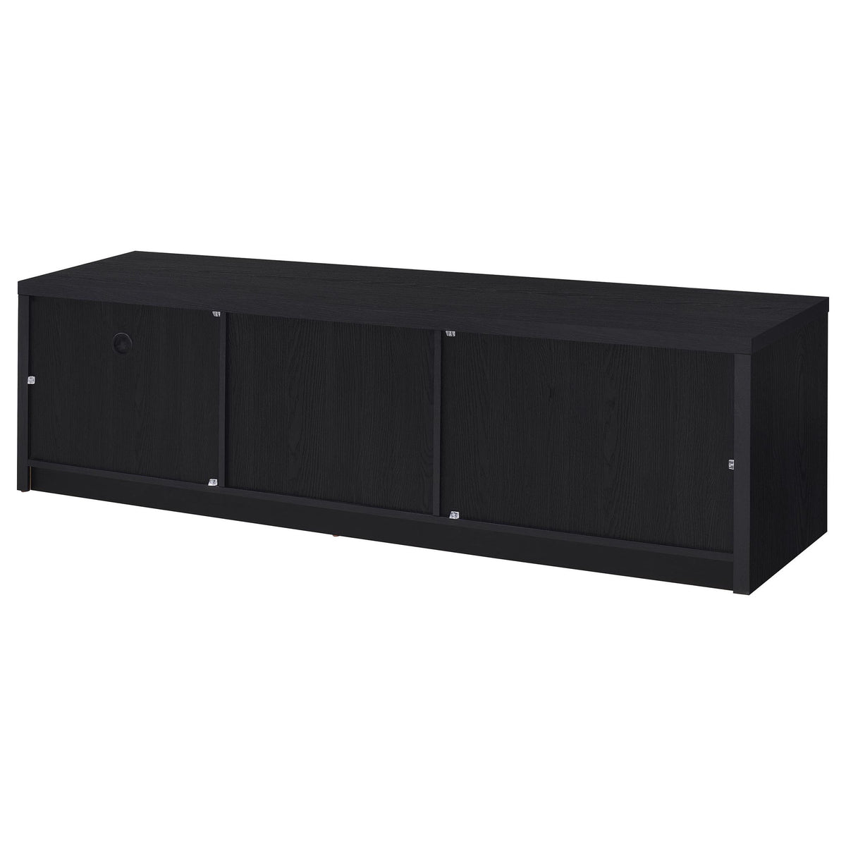 Ian - 2 Door TV Stand Media Console With Storage - Black