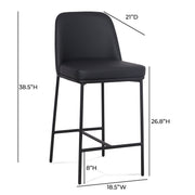 Set of two TOV Furniture Sydney counter stools with sleek design, perfect for kitchen or bar area seating.