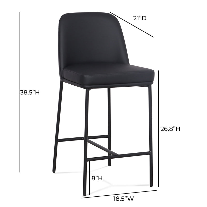 Set of two TOV Furniture Sydney counter stools with sleek design, perfect for kitchen or bar area seating.