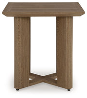 Serene Bay - Square End Table - Dark Brown - R&R Furniture Gallery (Fountain Valley, CA)