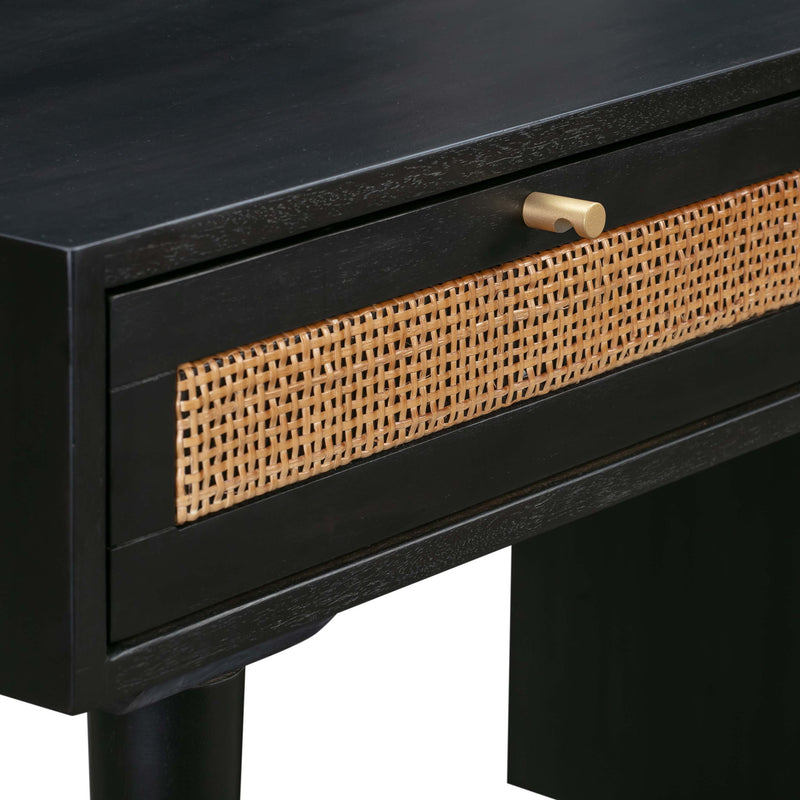 TOV Furniture Sierra writing desk with sleek wooden surface and modern design, ideal for home or office workspace.