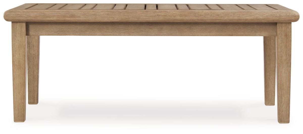 Carter Hall - Rectangular Cocktail Table - Beige - R&R Furniture Gallery (Fountain Valley, CA)