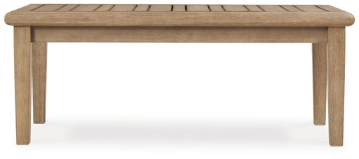 Carter Hall - Rectangular Cocktail Table - Beige - R&R Furniture Gallery (Fountain Valley, CA)
