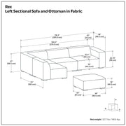 Rex - Handcrafted Sectional Sofa And Ottoman - R&R Furniture Gallery (Fountain Valley, CA)