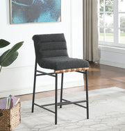 Lahni - 17" Boucle Fabric Counter Height Chair - R&R Furniture Gallery (Fountain Valley, CA)