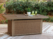 Laguna Heights - Rectangular Fire Pit Table - Beige - R&R Furniture Gallery (Fountain Valley, CA)