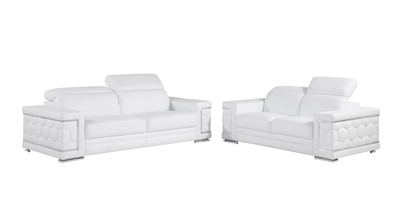 296 - Genuine Leather Living Room Set - R&R Furniture Gallery (Fountain Valley, CA)