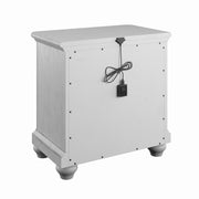 3 Drawer Nightstand With USB - Gray - Wood - R&R Furniture Gallery (Fountain Valley, CA)