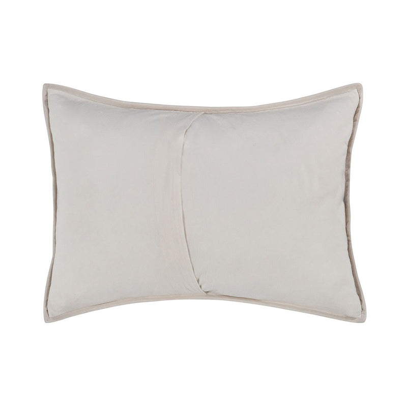 Danica quilted sham by Classic Home featuring intricate embroidery and soft fabric in a stylish, decorative bedroom accessory.