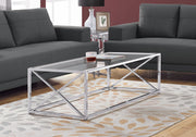 Table, Rectangular, Contemporary & Modern - Chrome - R&R Furniture Gallery (Fountain Valley, CA)