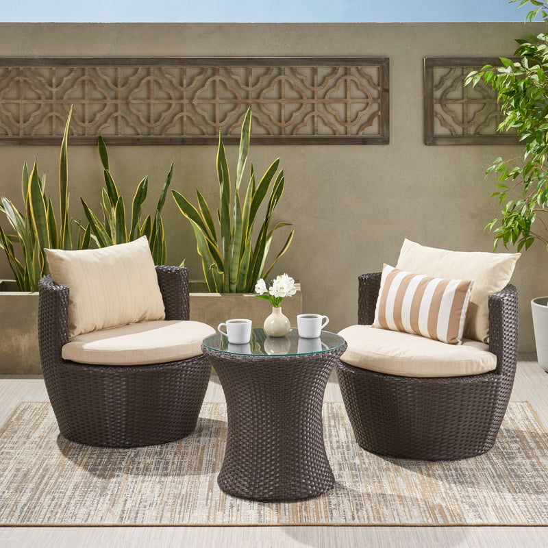 Kono - Chat Set Outdoor Furniture - R&R Furniture Gallery (Fountain Valley, CA)