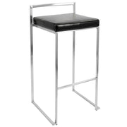 Lumi Source Fuji contemporary stackable barstool set with sleek design and modern finish, perfect for kitchen or bar area.