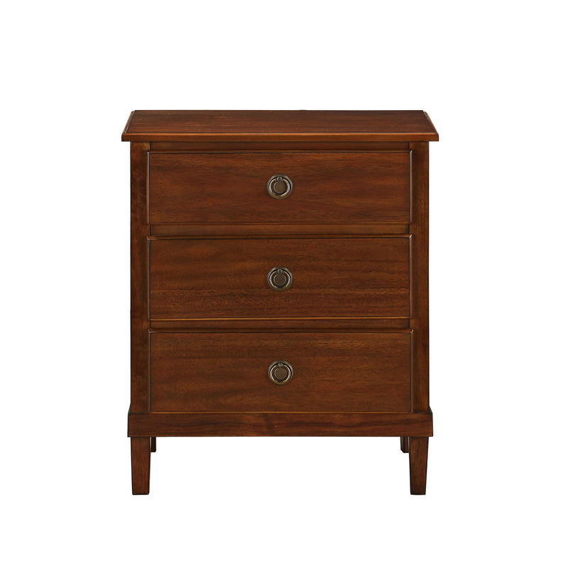 Chamberlin - 3 Drawer Nightstand - Brown - R&R Furniture Gallery (Fountain Valley, CA)